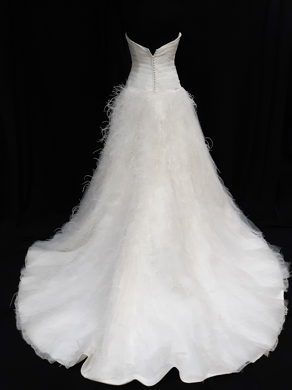 Jasmine Haute Couture Strapless Feather Ball Gown - Size 10 - Bristol ...